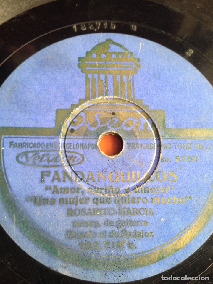Discos de pizarra: Fandanguillos rosario Garc&iacute;a - Foto 1