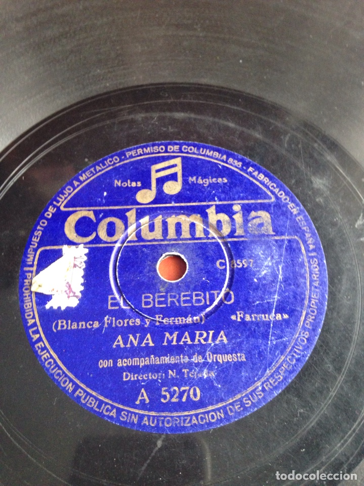 Discos de pizarra: El berebito Ana Mar&iacute;a - Foto 1