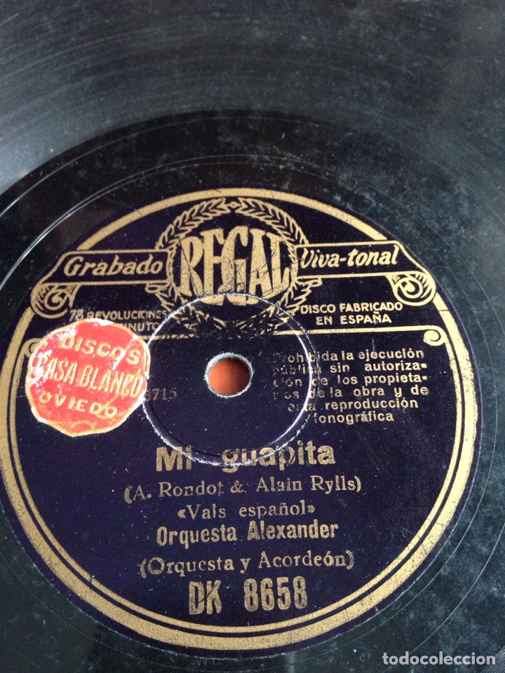 Discos de pizarra: Mi guapita orquesta Alexander - Foto 1