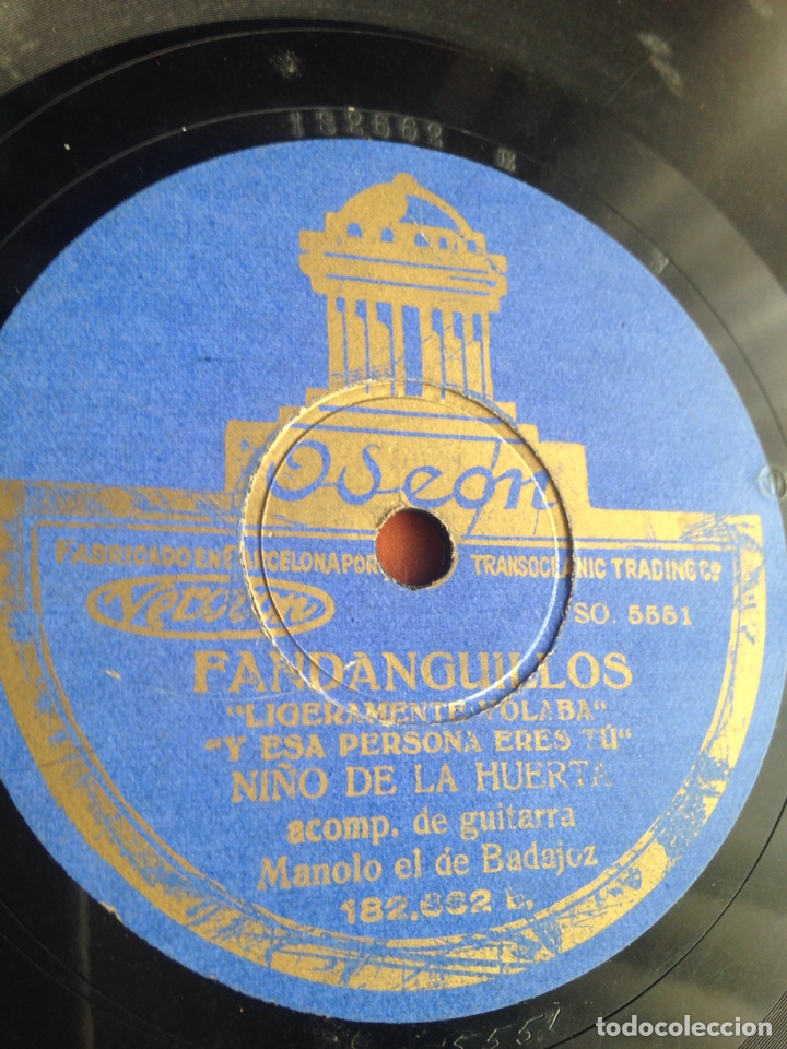 Discos de pizarra: Fandanguillos Ni&ntilde;o de la huerta - Foto 1