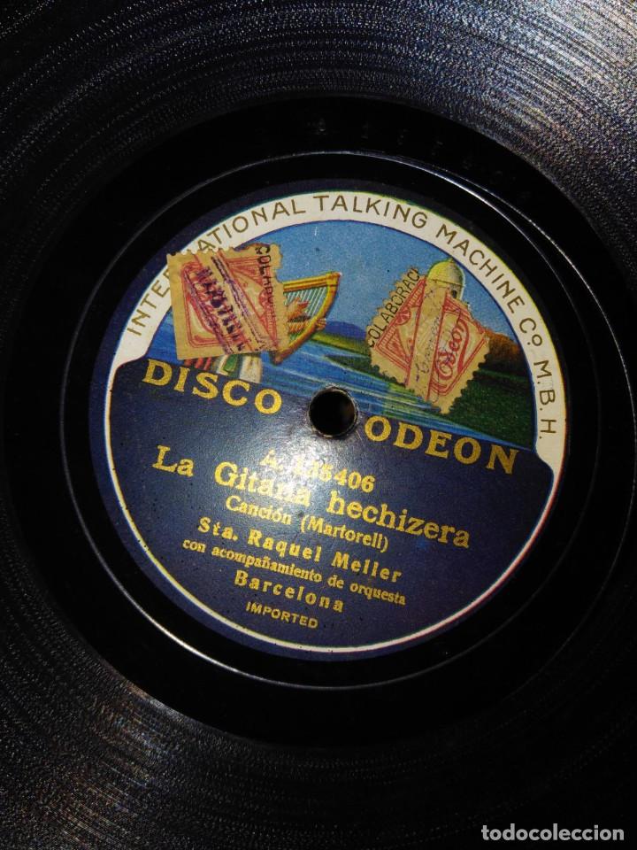 Discos de pizarra: DISCO DE PIZARRA : RAQUEL MELLER : LA GITANA HECHIZERA + LA ESCLAVA MORA - Foto 2