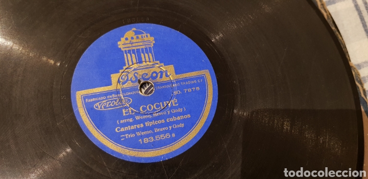 Discos de pizarra: DISCO 78 RPM CUBANO - Foto 4