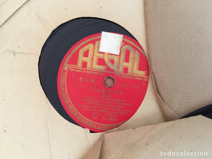 Discos de pizarra: CARMEN COMPLETO EN 5 DISCOS PIEDRA (B-9) - Foto 3