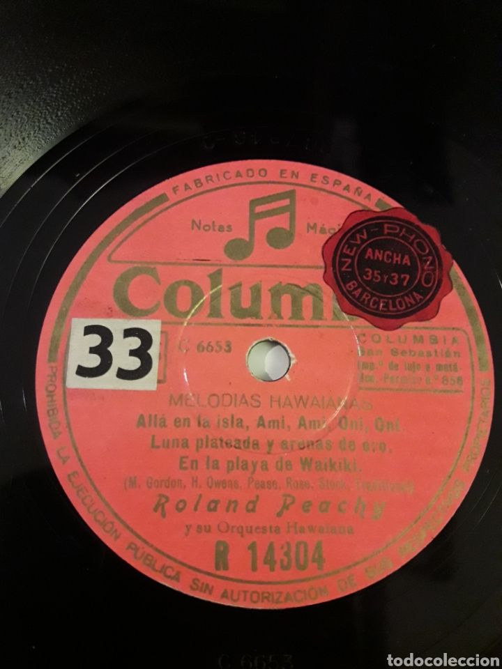 Discos de pizarra: melodias hawaianas disco pizarra - Foto 3