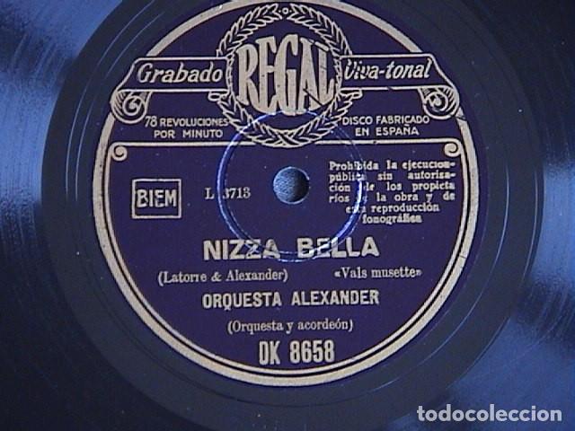 Discos de pizarra: Mi guapita / Nizza Bella. Orquesta Alexander. - Foto 1