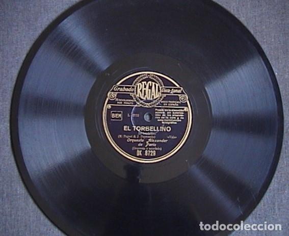 Discos de pizarra: Dans ma peniche/ El torbellino. Orquesta Alexander. - Foto 2