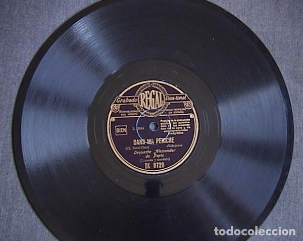 Discos de pizarra: Dans ma peniche/ El torbellino. Orquesta Alexander. - Foto 3
