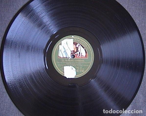 Discos de pizarra: El principe Carnaval. Serenata.- Cancion del emigrante. - Foto 2