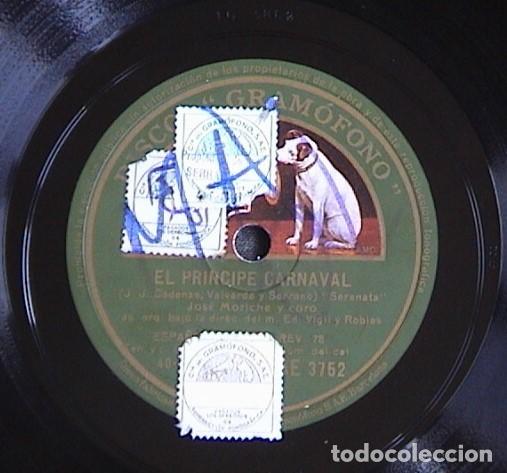 Discos de pizarra: El principe Carnaval. Serenata.- Cancion del emigrante. - Foto 4