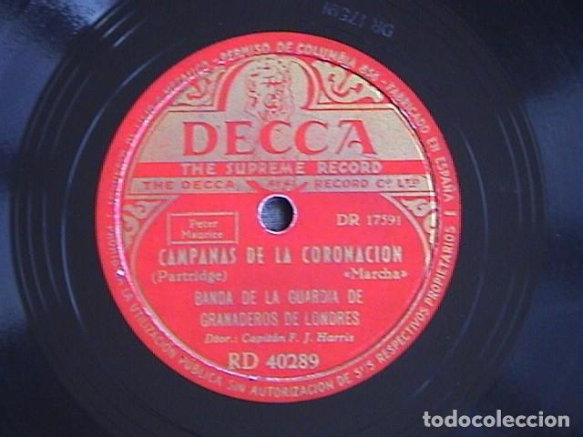 Discos de pizarra: Marcha de la coronaci&oacute;n. / Campanas de la coronaci&oacute;n. - Foto 2