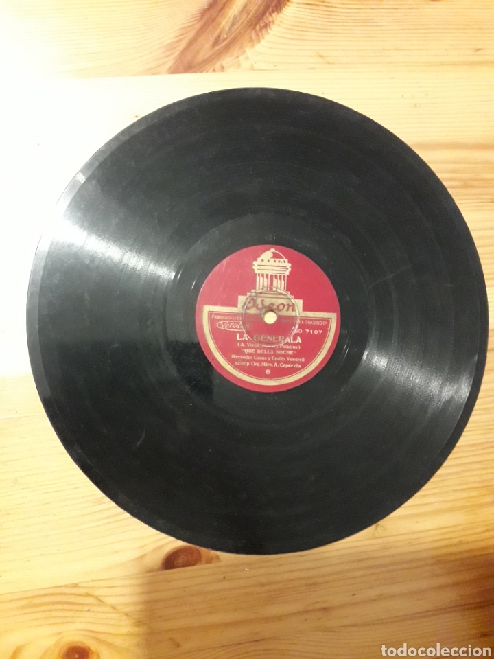 Discos de pizarra: La generala - llego la hora - que bella noche - Foto 1