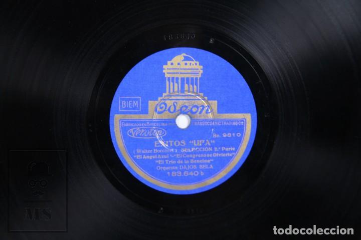 Discos de pizarra: Disco Piedra / Pizarra - &Eacute;xitos UFA. Selecci&oacute;n. Orquesta Dajos Bela - Odeon - Foto 4