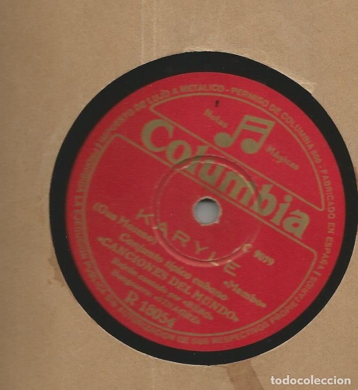 Discos de pizarra: CONJUNTO T&Iacute;PICO CUBANO: KARYLE + SABROSO MAMBO - Foto 1