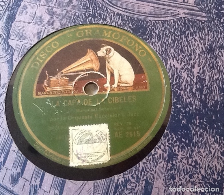 Discos de pizarra: ORQUESTA EXCELSIORs JAZZ: LA CAPA DE LA CIBELES, RAZA GITANA - Foto 1
