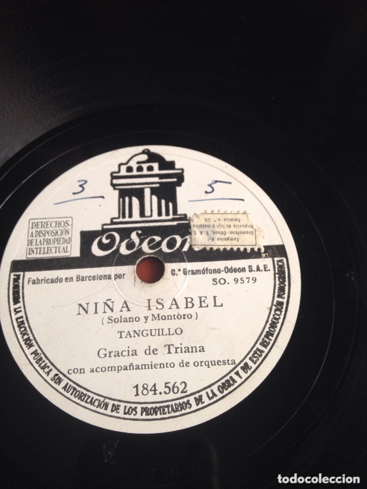 Discos de pizarra: Ni&ntilde;a Isabel gracia de Triana - Foto 1