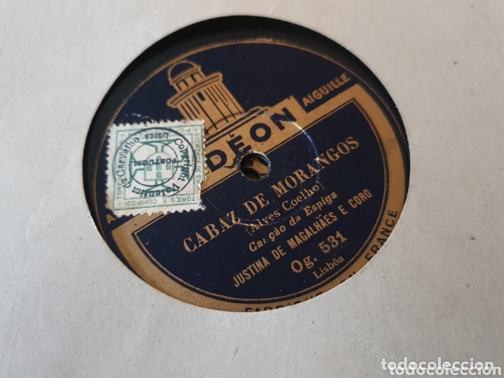 Discos de pizarra: JUSTINA DE MAGALHAES 78 RPM - Foto 2