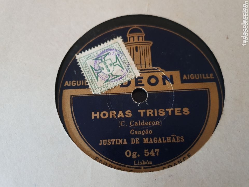 Discos de pizarra: JUSTINA DE MAGALHAES 78 RPM - Foto 1