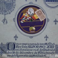 Dischi in gommalacca: ALOCUCION AL PUEBLO ESPAÑOL REY ALFONSO XIII. PRO AGUINALDO SOLDADO ESPAÑOL. Lote 173561430