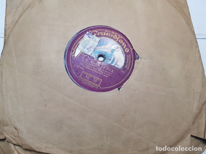 Discos de pizarra: Disco de Pizarra-La Monteria-Disco Gramofono - Foto 2