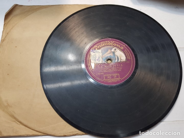 Discos de pizarra: Disco de Pizarra-La Monteria-Disco Gramofono - Foto 3