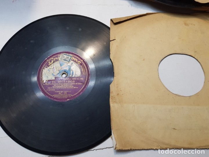 Discos de pizarra: Disco de Pizarra-El Dictador-Disco Gramofono - Foto 3
