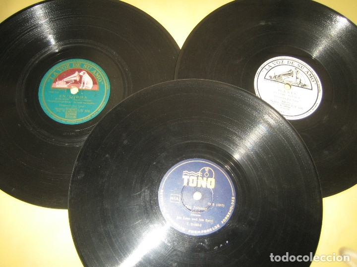 Discos de pizarra: JOE LOSS - LOTE DE 3 PIZARRAS - Foto 1