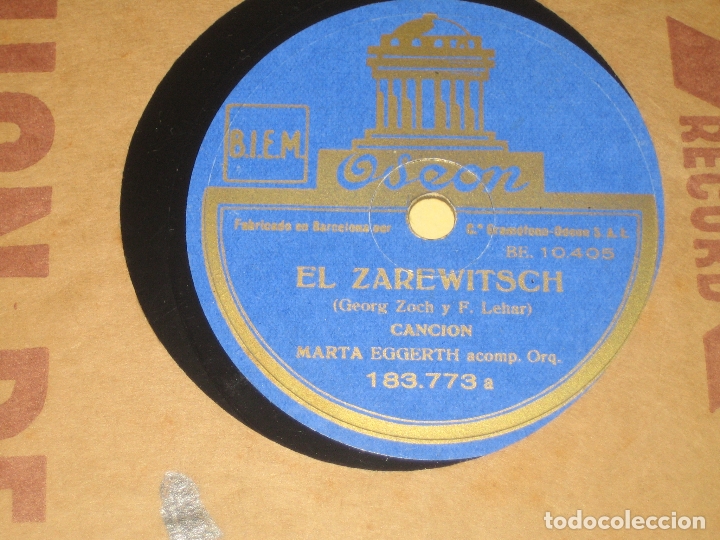 Discos de pizarra: MARTA EGGERTH - - Foto 1