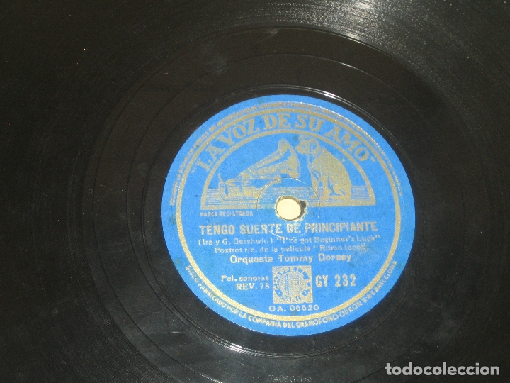 Discos de pizarra: ORQUESTA TOMMY DORSEY - PIZARRA - Foto 1