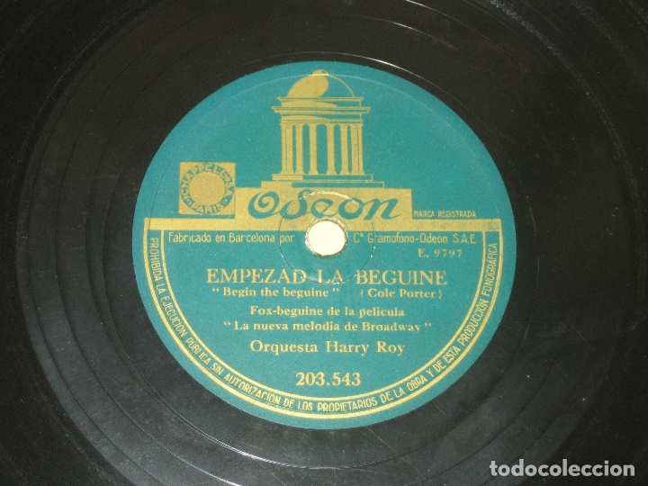 Discos de pizarra: ORQUESTA HARRY ROY  - PIZARRA - Foto 1