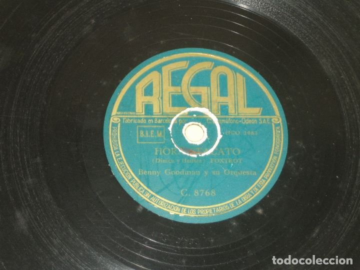 Discos de pizarra: ORQUESTA BENNY GOODMAN - PIZARRA - Foto 1