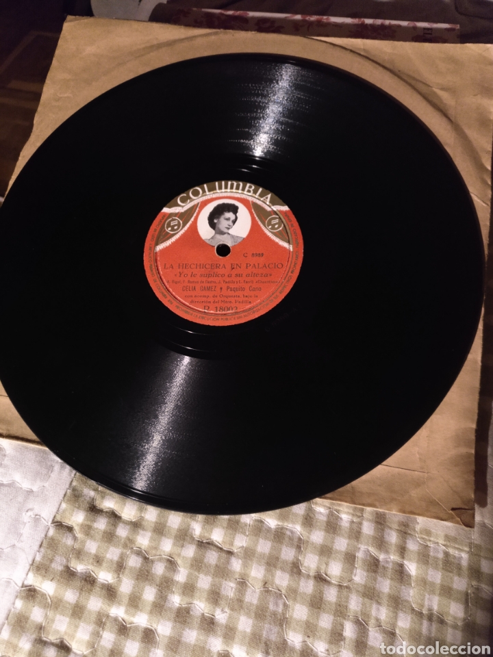 Discos de pizarra: Celia Gamez,la hechicera en palacio. Columbia - Foto 1
