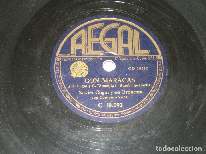Discos de pizarra: XAVIER CUGAT - LOTE DE DOS PIZARRAS - - Foto 2