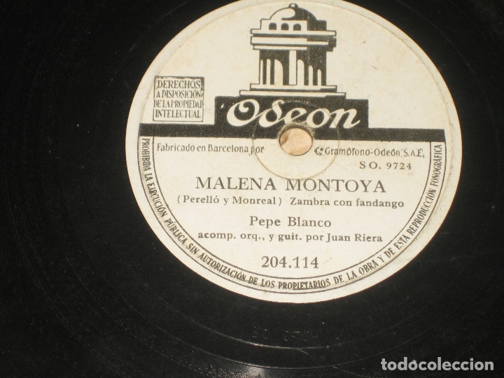Discos de pizarra: PEPE BLANCO - LOTE DE DOS PIZARRAS - Foto 2