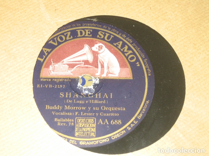 Discos de pizarra: BUDDY MORROW - SHANGHAI - BUENOS DIAS SE&Ntilde;OR ECO - Foto 1