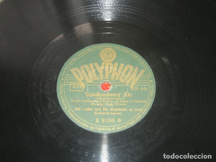Discos de pizarra: EDI LAIDER - LONDONDERRY ARI GODNOT -VALSEN - Foto 1