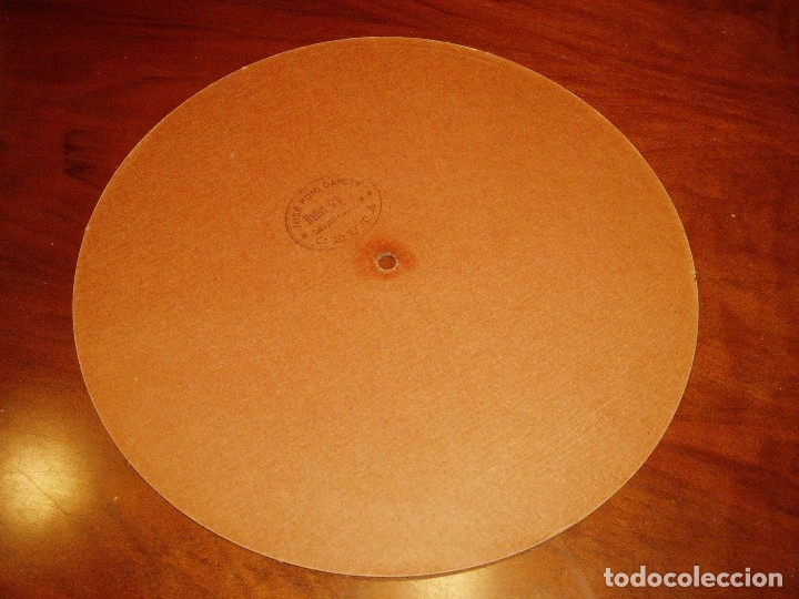 Discos de pizarra: Disco en cart&oacute;n principios siglo XX - Foto 3