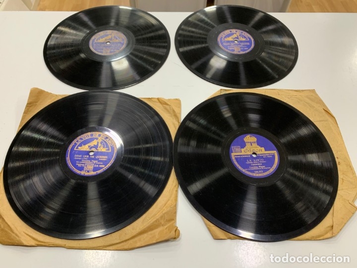 Discos de pizarra: CONCHITA PIQUER 4 DISCOS PIZARRA - Foto 1