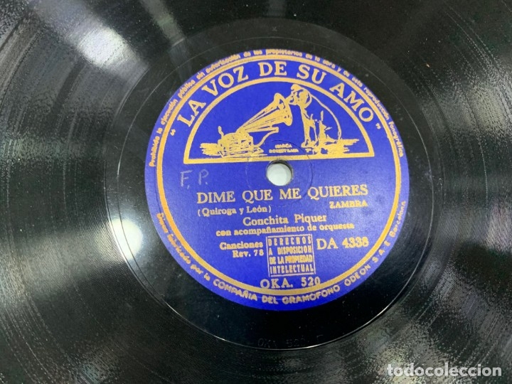 Discos de pizarra: CONCHITA PIQUER 4 DISCOS PIZARRA - Foto 2