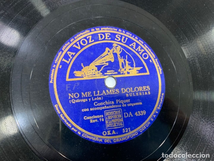 Discos de pizarra: CONCHITA PIQUER 4 DISCOS PIZARRA - Foto 4