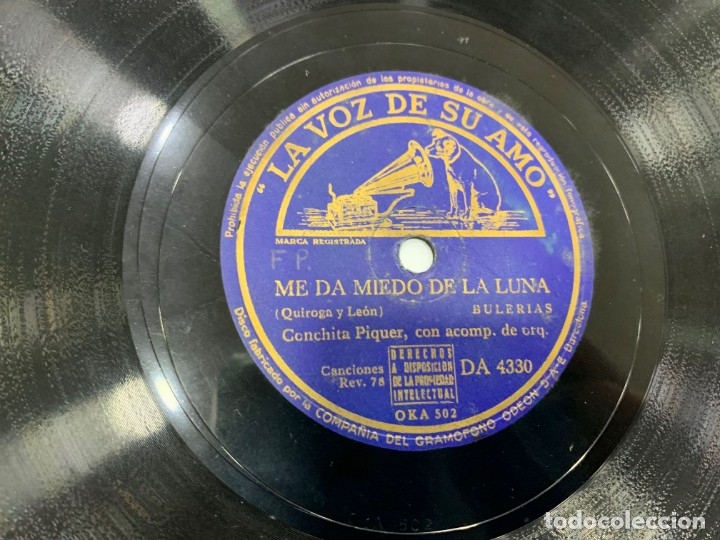 Discos de pizarra: CONCHITA PIQUER 4 DISCOS PIZARRA - Foto 5