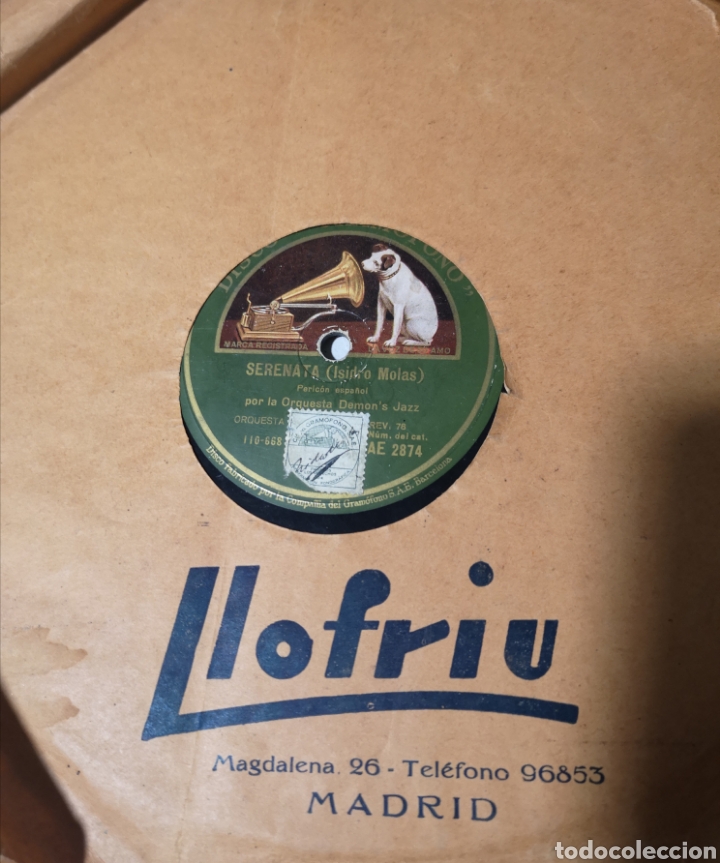 Discos de pizarra: LOTE 6 DISCOS DE PIZARRA - Foto 1