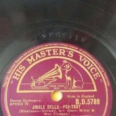 Discos de pizarra: DISCO 78 RPM - HMV - GLENN MILLER - ORQUESTA - JINGLE BELLS - AMERICAN PATROL - FOXTROT - PIZARRA