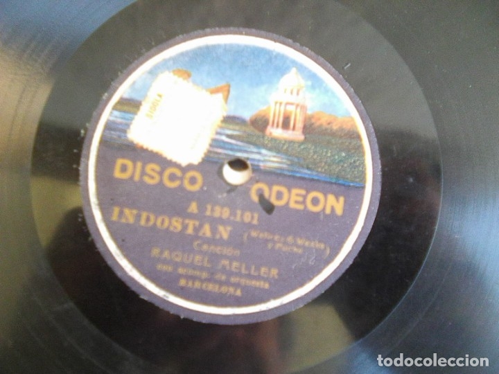 Discos de pizarra: Raquel Meller - Indostan + los lobos (Odeon, 1920 aprox. ) - escaso - Foto 2