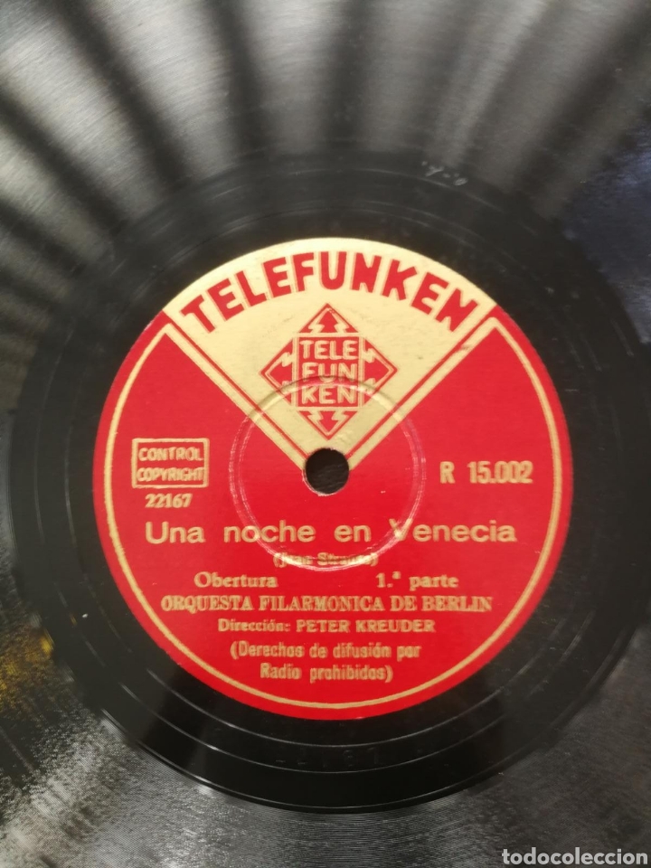 Discos de pizarra: Disco de pizarra una noche en Venecia - Foto 1