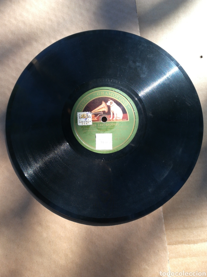 Discos de pizarra: Disco gram&oacute;fono Las castigadoras - Foto 1