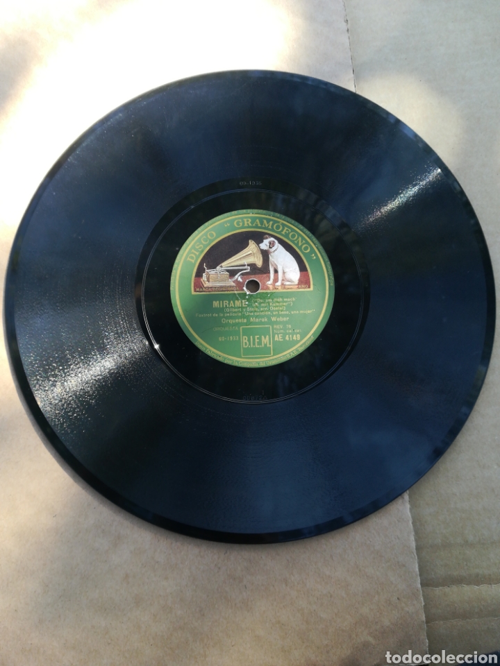 Discos de pizarra: Disco gram&oacute;fono M&iacute;rame / El le dice a ella - Foto 2