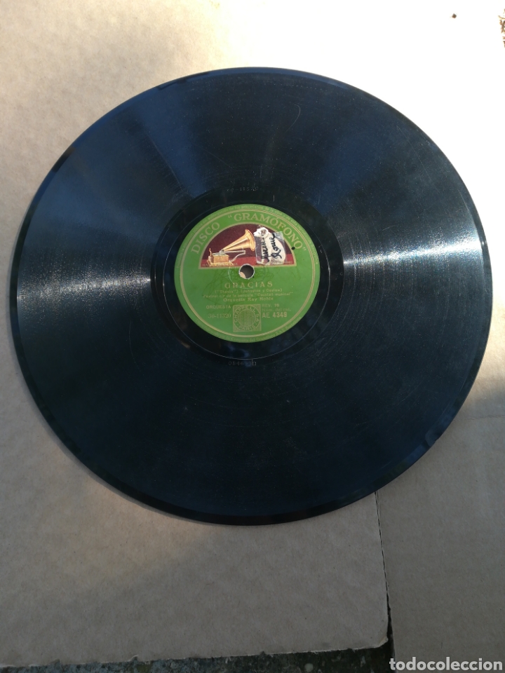 Discos de pizarra: Disco gram&oacute;fono Gracias/ El d&iacute;a que te conoc&iacute; - Foto 2