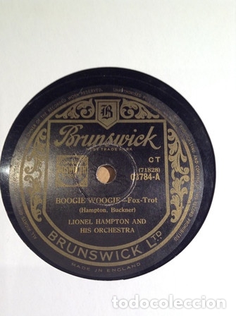 Discos de pizarra: Boogie Woogie / Beulahs Boogie - Lionel Hampton And His Orchestra - Foto 1