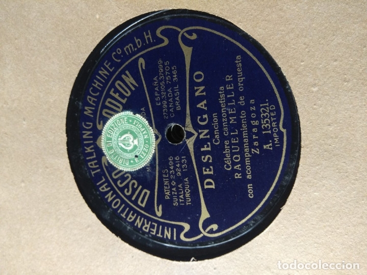 Discos de pizarra: DISCO DE PIZARRA :RAQUEL MELLER : DESENGA&Ntilde;O + LA APACHE - Foto 1
