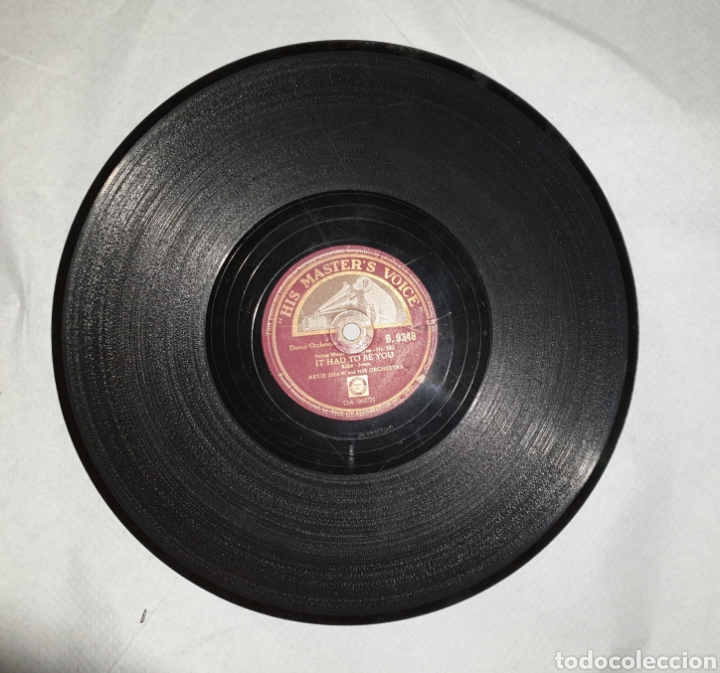 Discos de pizarra: Disco de pizarra Artie Shaw 78 rpm - Foto 3